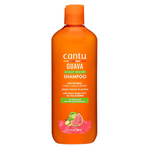 Cantu Guava and Ginger Scalp Relief Shampoo for Gentle Cleansing and Soothing Itch 13.5Oz (400ml)