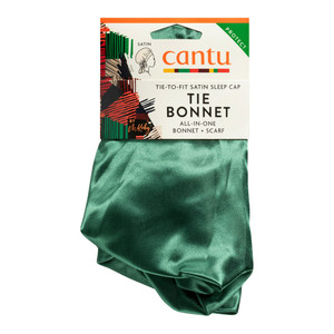Cantu Satin Tie Bonnet Sleep Cap for Hair Protection and Moisture Retention 1Ea