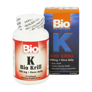 Bio Nutrition Krill Oil Complex Dietary Supplement Softgels 45Ea