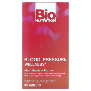 Bio Nutrition Blood Pressure Wellness Multi Nutrient Formula Dietary Supplement Tablets 60Ea