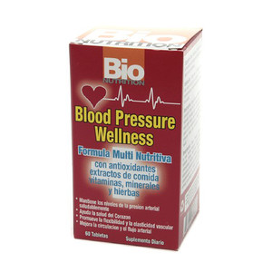 Bio Nutrition Blood Pressure Wellness Multi Nutrient Formula Dietary Supplement Tablets 60Ea