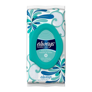 Always Feminine Wipes Fresh and Clean for Daily Freshness and Hygiene 32Ea