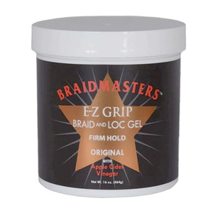 Braidmasters E Z Grip Braid and Loc Gel Firm Hold Original with Apple Cider Vinegar 16Oz (464g)