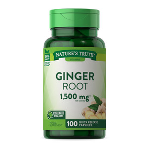 Natures Truth Ginger Root 1500 Mg Capsules, 100 Ea