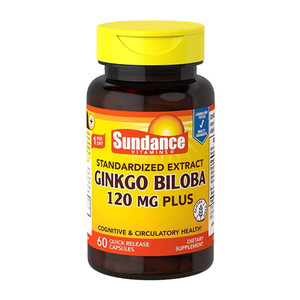 Sundance Vitamins Ginkgo Biloba 120 Mg Quick Release Capsules, 60 Ea