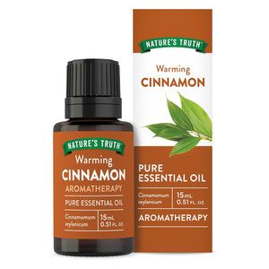 Natures Truth Cinnamon Pure Essential Oil Aromatherapy and Topical Skin Care 0.51Oz (15ml)
