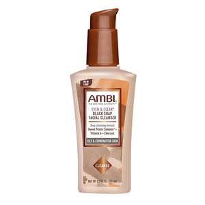 Ambi Even and Clear Black Soap Facial Cleanser with Charcoal, 3.5 Oz Ambi Even and Clear Black Soap Facial Cleanser with Charcoal, 3.5 Oz