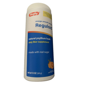 Rugby Sugar Free Reguloid Laxative Powder for Constipation Relief, Orange Flavor, 1 Ea