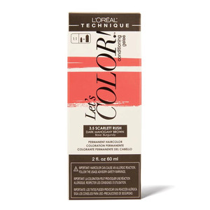 LOreal Lets Color 3.5 Scarlett Rush Burgundy Permanent Haircolor, 1 Ea