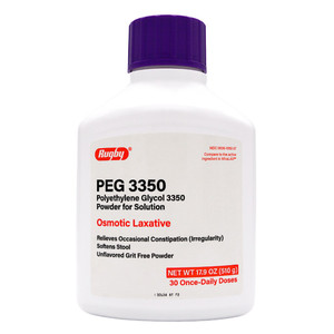 Rugby Polyethylene Glycol 3350 Osmotic Laxative Powder for Solution, 510 Gm