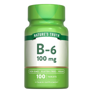 Natures Truth Vitamin B6 100mg Vitamin Supplements Tablets Support Energy Metabolism 100Ea