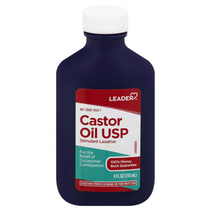 Leader 100% Castor Oil, 4 Oz