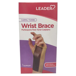 Leader Carpal Tunnel Wrist Brace Support Right Hand Extra Large for Pain Relief 1Ea