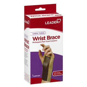 Leader Left Hand Small Carpal Tunnel Wrist Support Brace 1Ea