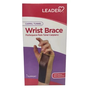 Leader Carpal Tunnel Wrist Brace Left Hand X Large for Pain Relief 1Ea