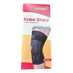 Leader Small Neoprene Knee Support Brace Compression and Knee Stabilization for Pain Relief 1Ea