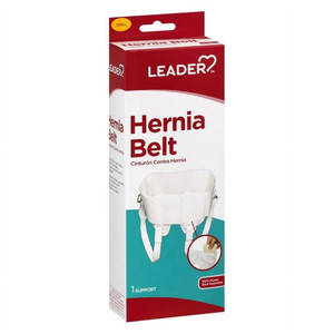 Leader Hernia Belt White Small for Post Surgical Support 1Ea