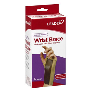 Leader Carpal Tunnel Wrist Support Brace Right Hand Small for Pain Relief 1Ea