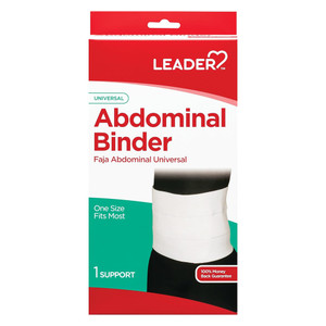 Leader Universal Abdominal Binder for Post Surgery and Postpartum Recovery Support 1Ea