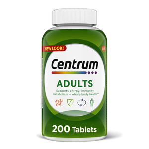 Centrum Adults Multivitamin And Multimineral Tablets, 200 Ea