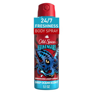 Old Spice Krakengard Mens Body Spray, 5.1 Oz
