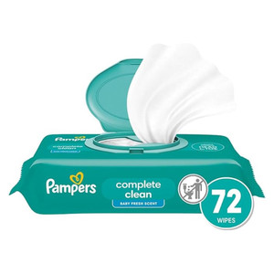 Pampers Complete Clean Baby Fresh Scent Wipes 72Ea