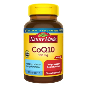 Nature Made CoQ10 100mg Dietary Supplement Tablets Support Heart Function 120Ea