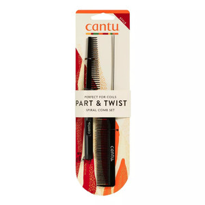 Cantu Style Part And Twist Comb Set, 2 Ea