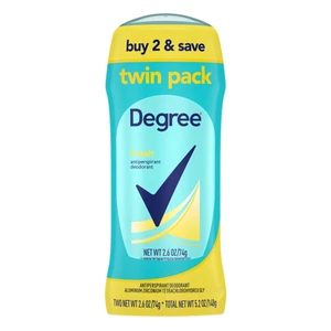 Degree Antiperspirant and Deodorant Fresh Sweat and Odor Protection Stick for Women Twin Pack 2.6Oz (74g)