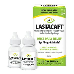 Lastacaft Once Daily Eye Allergy Itch Relief Drops,  5 Ml, 2 Ea
