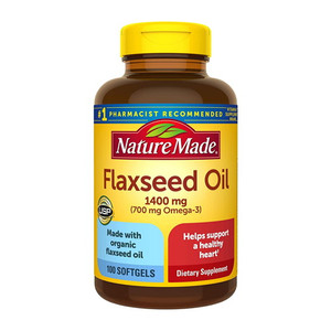 Nature Made Flaxseed Oil 1400 mg Softgels, 100 Ea