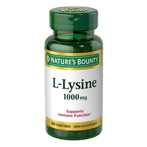 Natures Bounty L Lysine 1000mg Tablets Supports Immune Health 60Ea