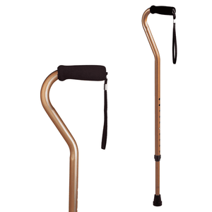 Carex Offset Aluminum Cane for all Occasions, Height Adjustable, 1 Ea