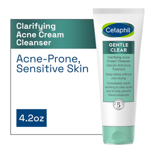 Cetaphil Gentle Clear Acne Face Wash Cream Facial Cleanser, 4.2 Oz Cetaphil Gentle Clear Acne Face Wash Cream Facial Cleanser, 4.2 Oz