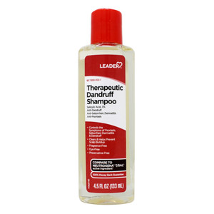 Leader Therapeutic Dandruff Shampoo for Relief of Flaking and Itching 4.5Oz (133ml)