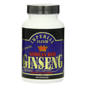 Imperial Elixir Korean Red Ginseng Capsules Support Overall Wellness 100Ea