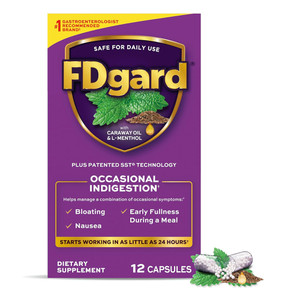 FDgard Capsules for Occasional Indigestion Relief 12Ea