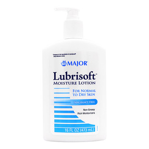 Major Lubrisoft Moisture Lotion for Normal to Dry Skin Fragrance Free 16Oz (473ml)