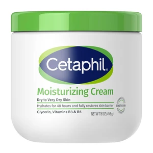 Cetaphil Moisturizing Cream Hydrates Dry to Very Dry Sensitive Skin Non Greasy and Fragrance Free 16Oz (453g)