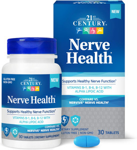 21st Century Nerve Health Supports Healthy Function Alpha Lipoic Acid Tablets, 30 Ea
