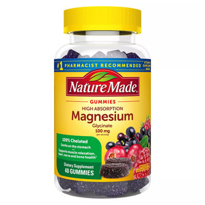 Nature Made High Absorption Magnesium Glycinate Supplement Gummies, 40 Ea