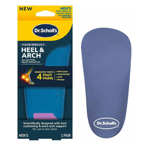 Dr. Scholls Heel and Arch Pain Relief Orthotic for Men, 1 Ea Dr. Scholls Heel and Arch Pain Relief Orthotic for Men, 1 Ea