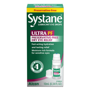 Systane Lubricant Eye Drops Ultra Multi Dose Preservative Free Dry Eye Drops, 0.34 Oz