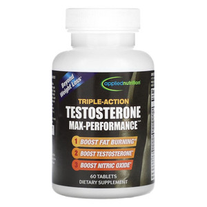 Applied Nutrition Triple Action Testosterone Max Performance Dietary Supplement Tablets 60Ea