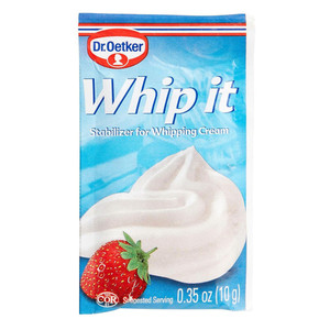 Dr Oetker Organics Whip It Whipped Cream Long Lasting Cream Simplifying Dessert Preparation Process 0.35Oz (10g) 2Ea