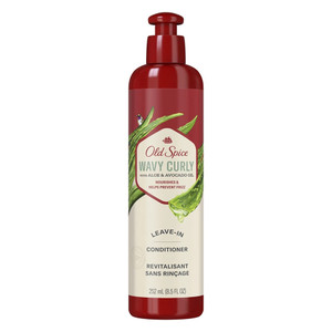 Old Spice Wavy Curl Leave In Conditioner with Aloe and Avocado Oil Nourishes and Prevent Frizz 8.5Oz (252ml)