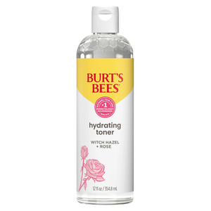 Burts Bees Hydrating Toner with Witch Hazel and Rose Fresh Floral Scent, 12 Oz