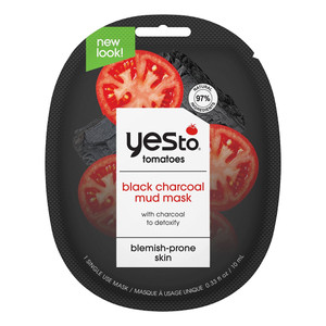 Yes To Tomatoes Detoxifying Charcoal Mud Face Mask, 0.33 Oz