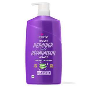 Aussie Miracle Repairer Hair Conditioner with Aloe Vera Pump Bottle 26.2Oz (778ml)