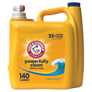 Arm and Hammer Clean Burst Powerfully Clean Vibrantly Fresh Liquid Laundry Detergent 140Oz (4.14L)